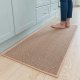 Kitchen Rug Non-Slip Washable, Absorbent Kitchen Rug, Sink Front (Beige, 20" x 47")