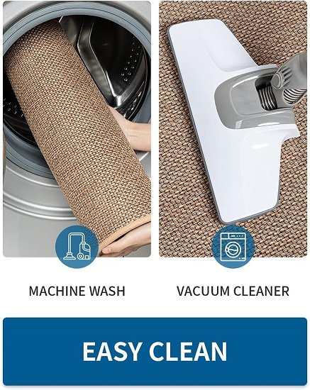 Kitchen Rug Non-Slip Washable, Absorbent Kitchen Rug, Sink Front (Beige, 20" x 47")