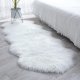 Faux Sheep Fur Rug, Soft Fluffy Furry Area Rug Super Soft 2 x 5.3 Feet, White