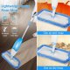 Microfiber Spray Mop for Floor Cleaning with 3 Reusable Mop Pads and 635ml Refillable Bottle, Blue